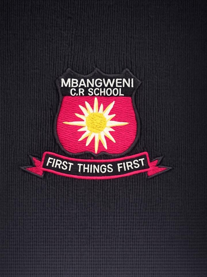 Mbangweni C.R. School embroidered badge